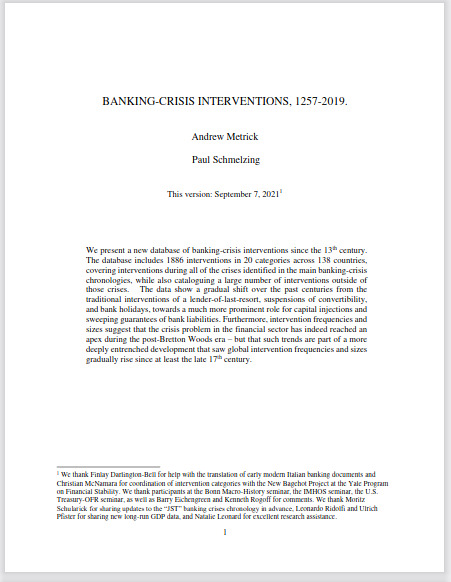 Banking-crisis intervention